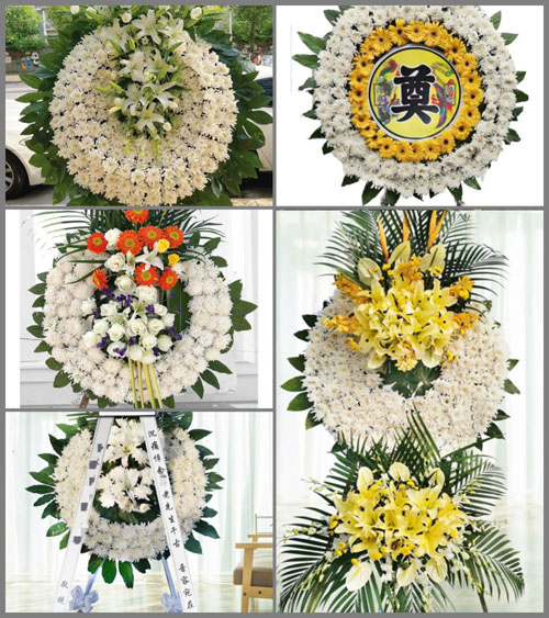 北京顺义区南彩镇前薛各庄村花圈速递